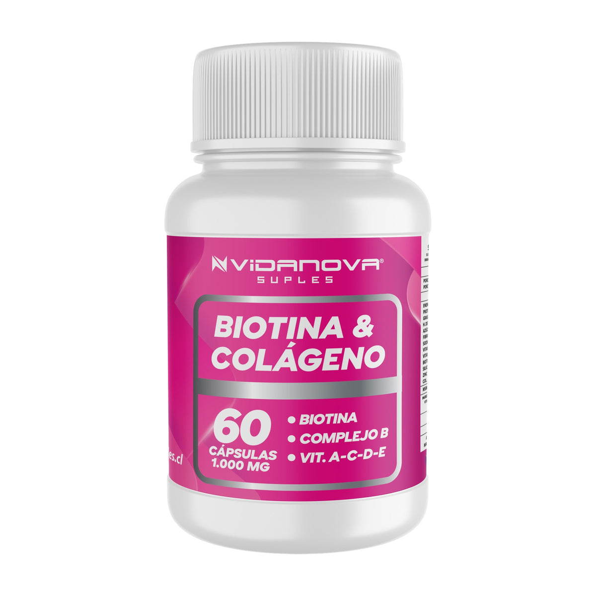 Biotina + Colágeno 1000 mg – 60 Cápsulas