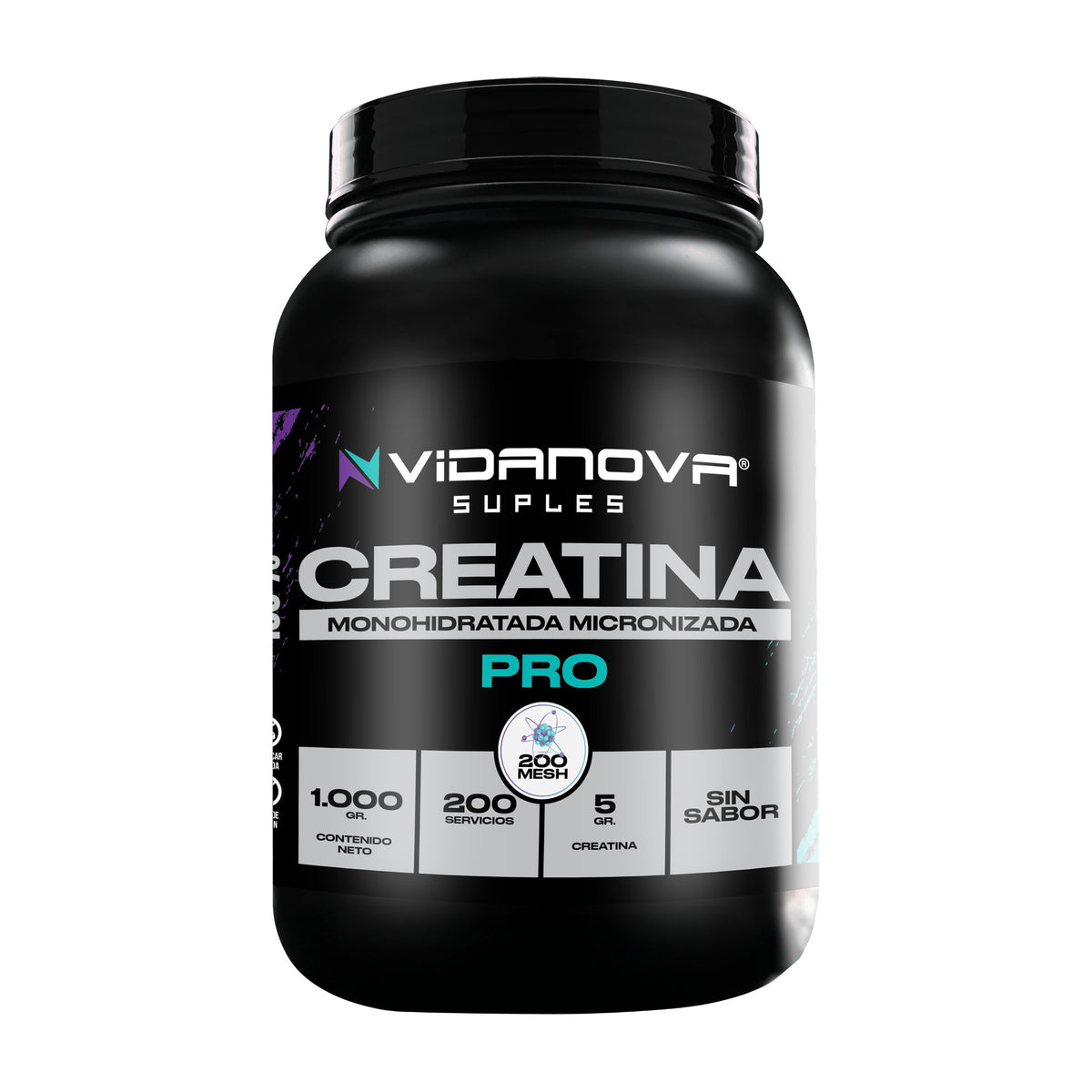 Creatina Monohidratada Micronizada 1 kg (200 Mesh)