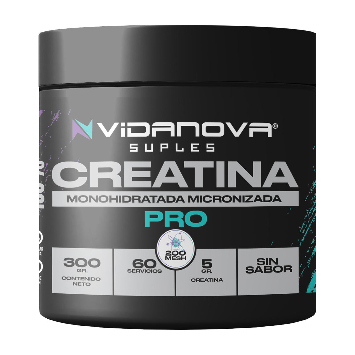 Creatina Monohidratada Micronizada 300 g (200 Mesh)