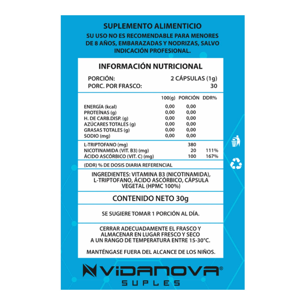 NAD+ Precursor 1000 mg – 60 Cápsulas