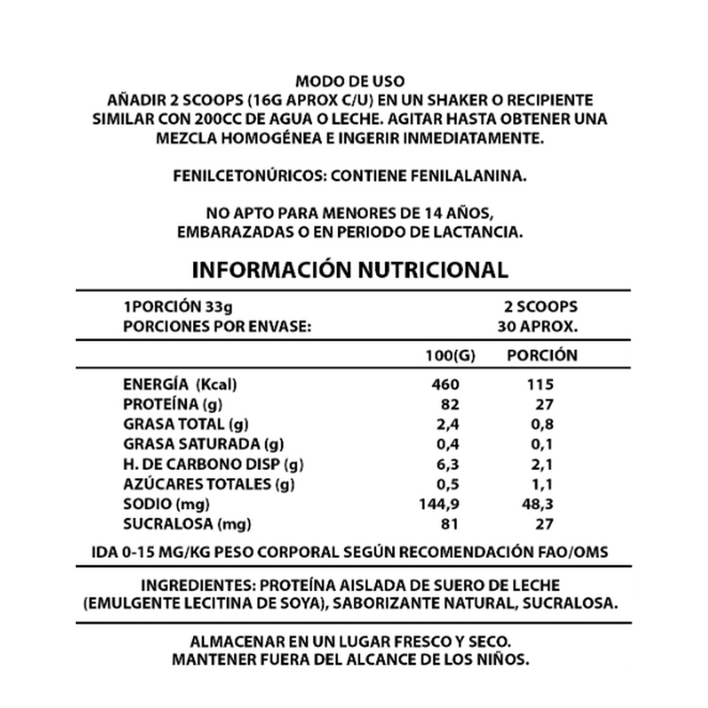 Proteína ISO Whey 1 kg – Chocolate